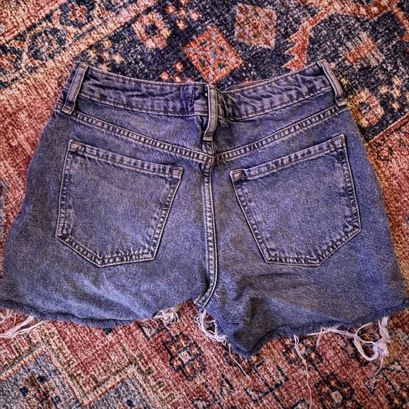 Forever 21 Blue Distressed Jean Shorts - Picture 2 of 3